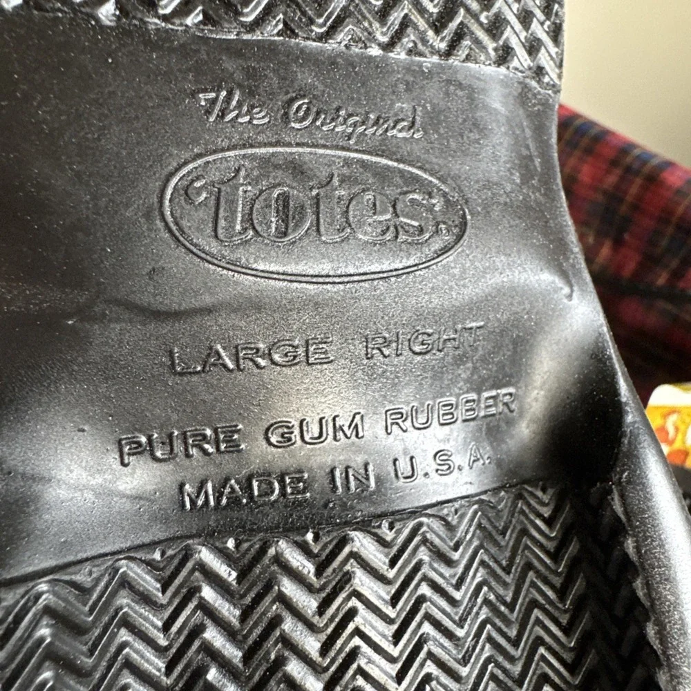 Vintage Totes Stretch Brogues Original Mens Rubber Shoe Cover Black Large 10-11